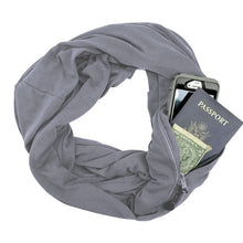 Bishop!'s Soft Zipper Pocket Infinity Scarf