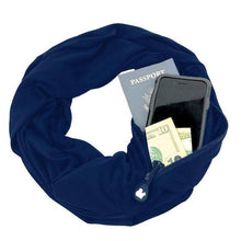 Bishop!'s Soft Zipper Pocket Infinity Scarf