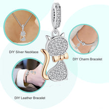 Sterling Silver Phat Cat Style Charm