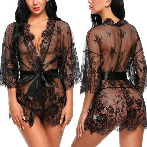 Sexy Silk Nightgown (Sizes to 6XL)