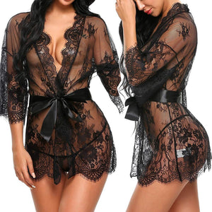 Sexy Silk Nightgown (Sizes to 6XL)