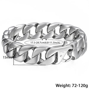 Silver Plated Stainless Steel Bracelet