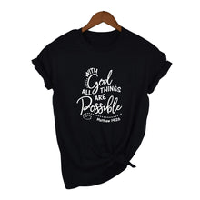 With God All Things Are Possible T Shirt