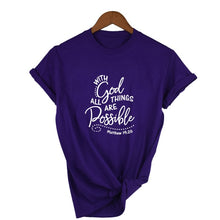 With God All Things Are Possible T Shirt