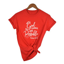 With God All Things Are Possible T Shirt