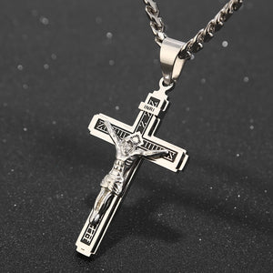 Stainless Steel Cross with 24 Inch Chain