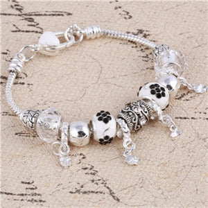 Crystal Charm Bracelets (choice of colors)