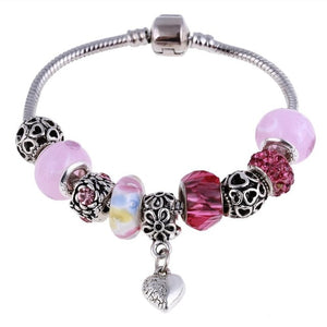 Crystal Charm Bracelets (choice of colors)