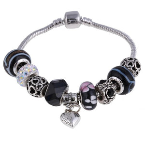 Crystal Charm Bracelets (choice of colors)