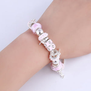 Crystal Charm Bracelets (choice of colors)