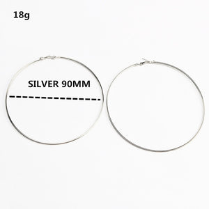 Silver or Gold Hoop Earrings