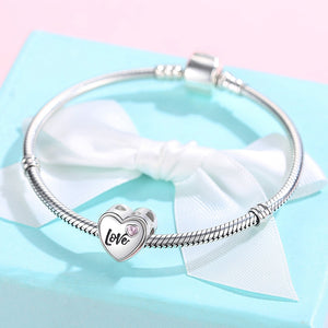 925 Sterling Silver Love Heart Charm (Personalized Photo)